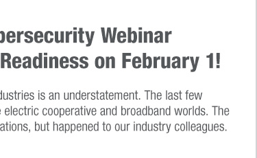 REMINDER: Join NISC for a Critical Cybersecurity Webinar Focusing on ...