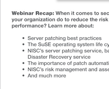Recording Now Available: NISC Cybersecurity Webinar – Lowering Risk and ...
