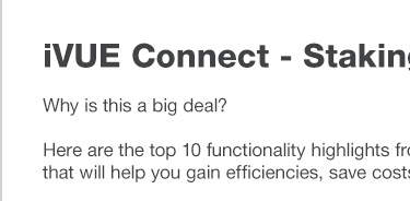 NISC’s iVUE Connect – Staking Phase 1 is Live!